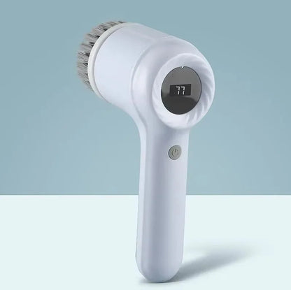 5-in-1 Electric Spin Scrubber with 5 Replaceable Brush Heads