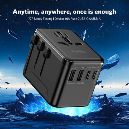 MeeGoo GaN Universal Travel Adapter | 4 Ports | 2500W | EU US JP AU