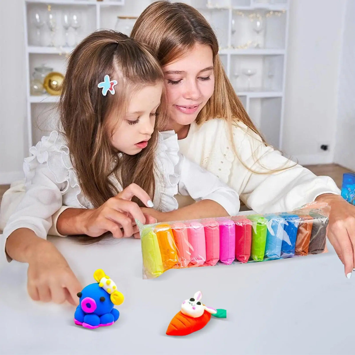 Air Dry Clay Set – 12, 24 & 36 Colors Super Light Modeling Clay for Kids & Adults