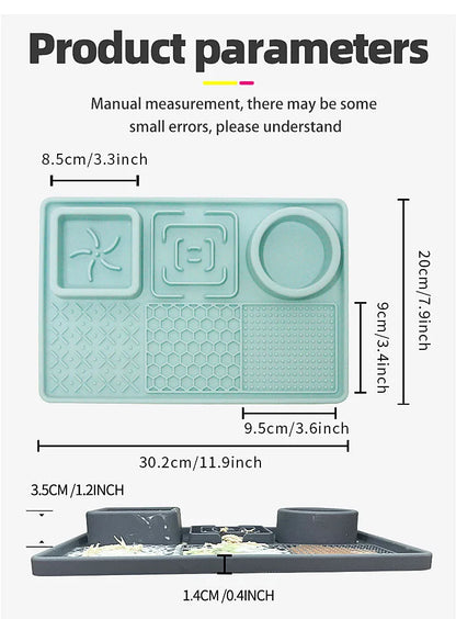 Pet Slow Feeder Bowl with Lick Mat & Suction Cups | Anxiety Relief for Dogs & Cats