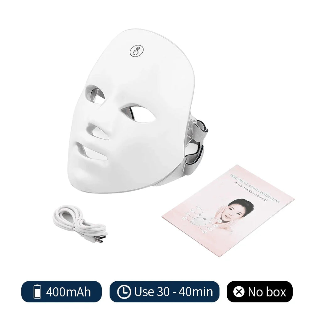7-Color LED Photon Therapy Face Mask