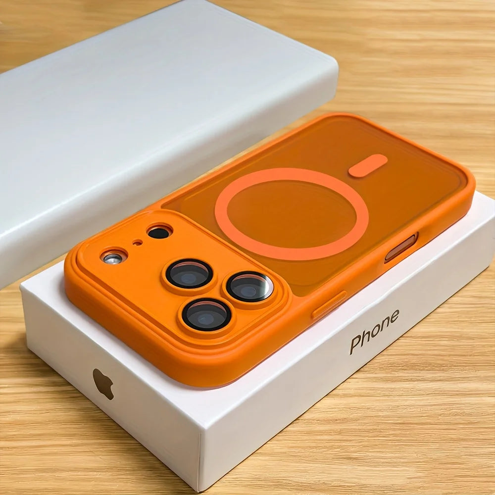 Magnetic Luxury Matte Translucent Phone Case – MagSafe Compatible | iPhone 17 Air 16 15 14 13 12 11 Series