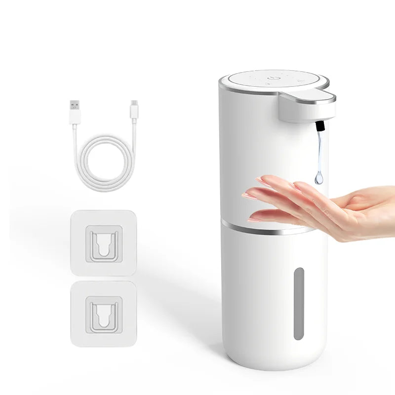 380ML Touchless Automatic Soap Dispenser – Foam & Gel, 4-Speed, IPX5 Waterproof
