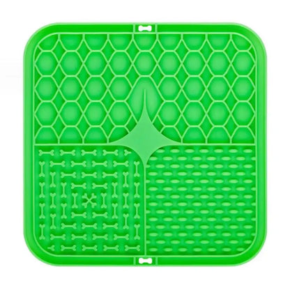 Silicone Lick Mat for Dogs & Cats | Slow Feeder with Suction Cups