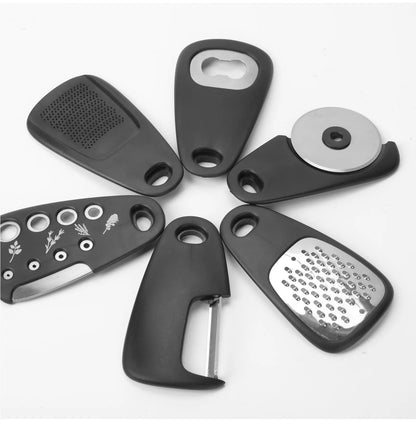 Stackable Kitchen Gadgets Set – 6-in-1 Stainless Steel Tool Kit