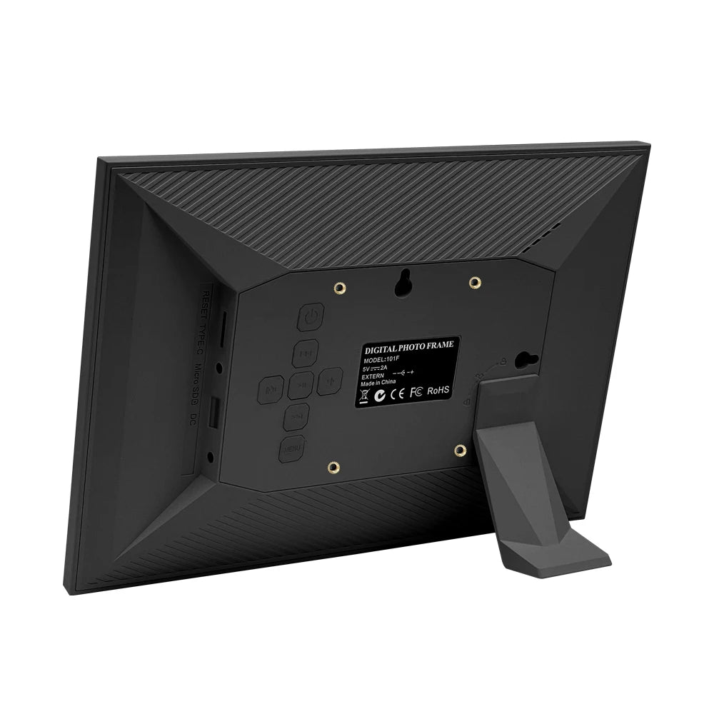 10 Inch Digital Photo Frame | 1280x800 HD IPS | 1080P Video | Music | Calendar | Remote Control