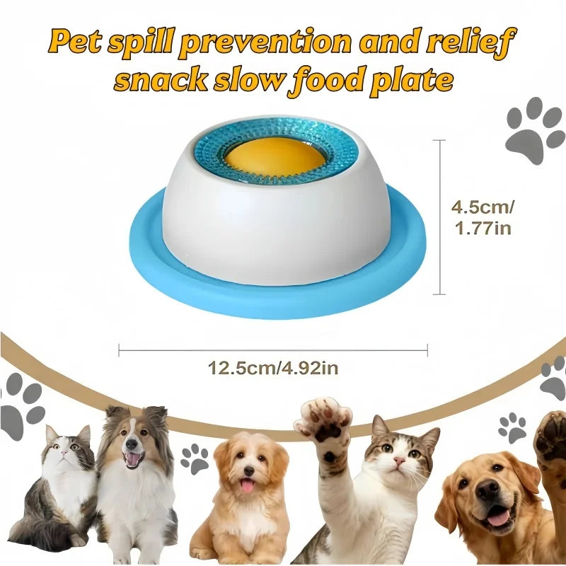 Pet Licking Bowl | Slow Feeder & Interactive Toy for Dogs and Cats