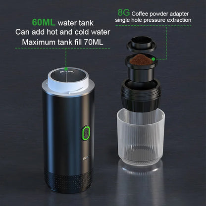 Portable Espresso Coffee Machine – Car, Home & Camping
