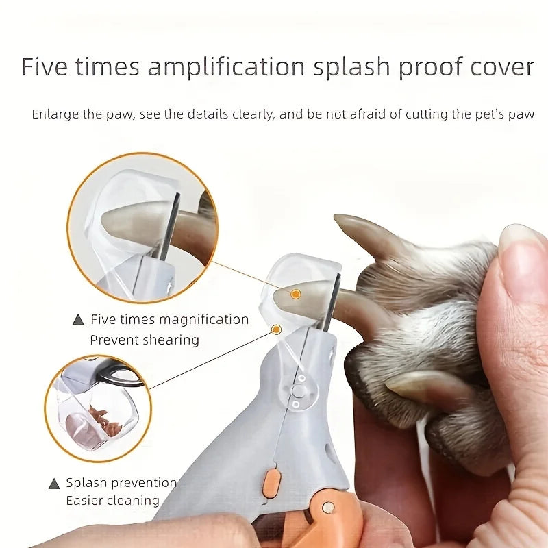 LED Pet Nail Clipper with Light – Safe Precision Trimmer for Dogs & Cats