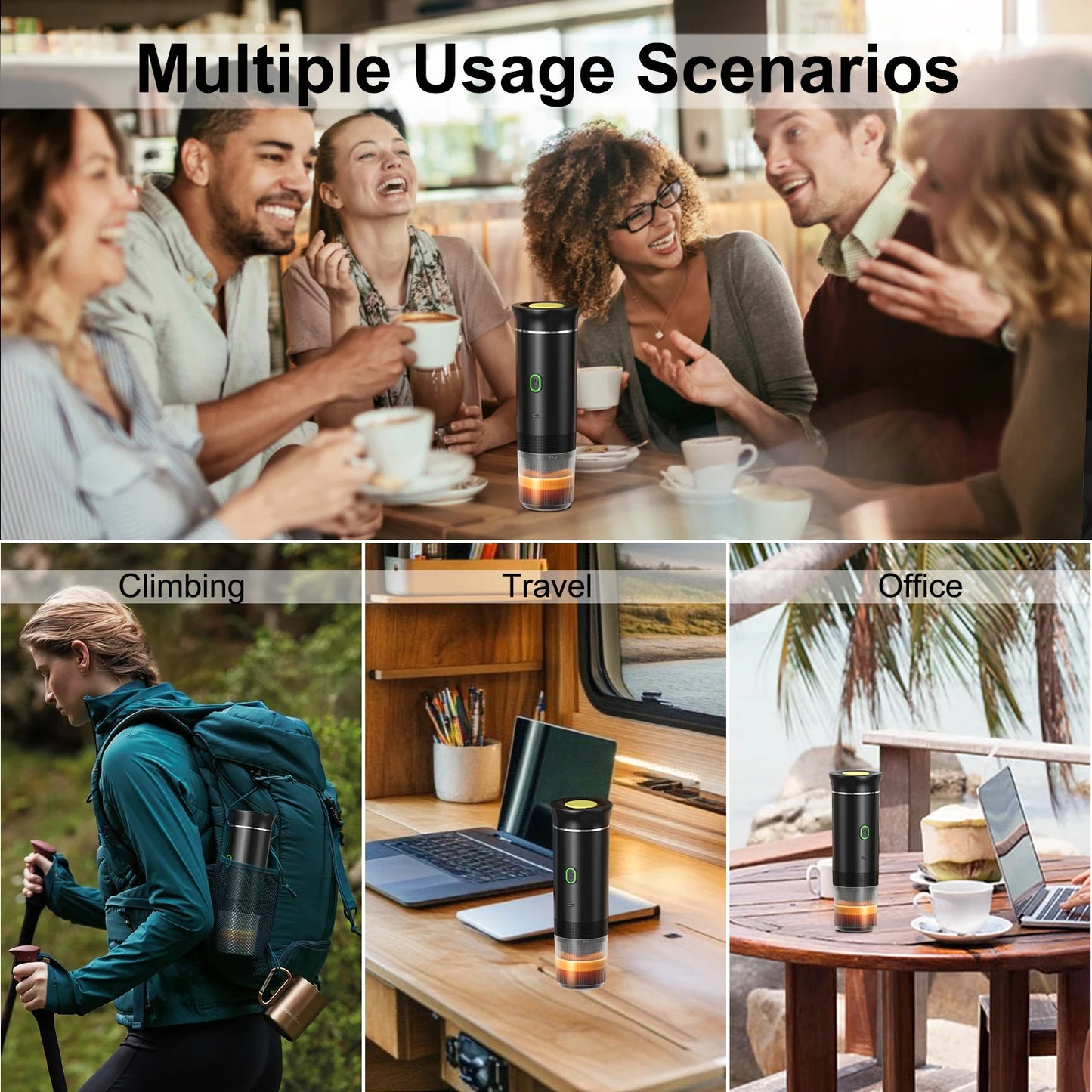 Portable Espresso Coffee Machine – Car, Home & Camping