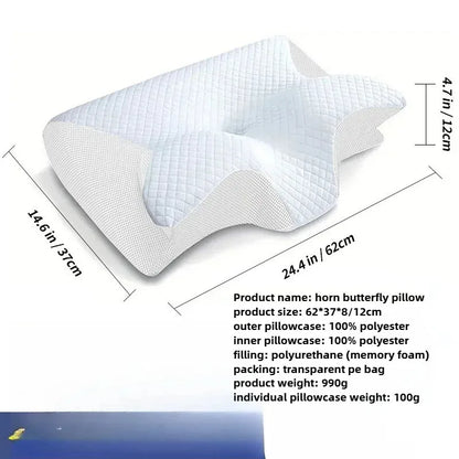 Ergonomic Memory Foam Cervical Neck Pillow