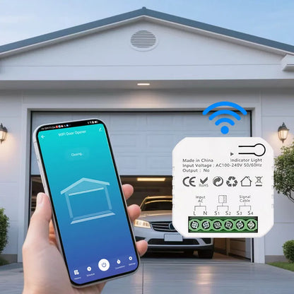 Smart WiFi Garage Door & Sliding Gate Controller | App Remote | Tuya Compatible