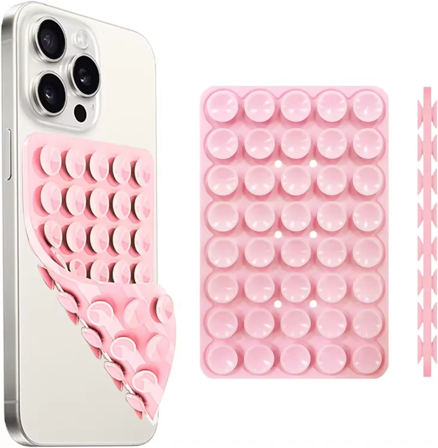Silicone Suction Cup Phone Mount – Double-Sided Hands-Free Grip | Selfie & Video Holder | iPhone & Android