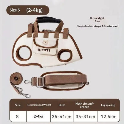 Portable Pet Carrier Bag Adjustable Shoulder Handheld Travel Bag for Dogs Cats