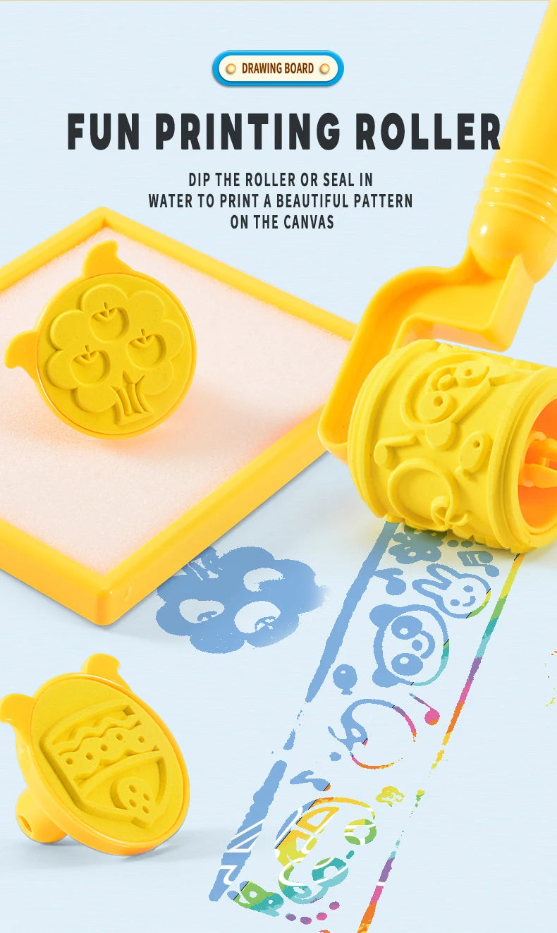Water Doodle Mat Kids Painting Writing Color Doodle Drawing Mat Toy Bring Magic Pens Educational Toys for Girl Boy Toddler Gift