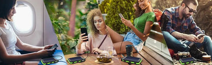 Solar Power Bank 80000mAh – Portable Charger with LED Light for All Smartphones