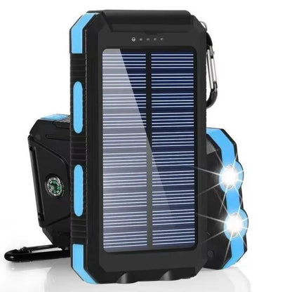 Solar Power Bank 80000mAh – Portable Charger with LED Light for All Smartphones