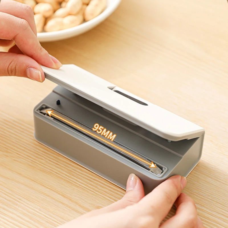 Rechargeable Mini Bag Sealer with Cutter & Magnet