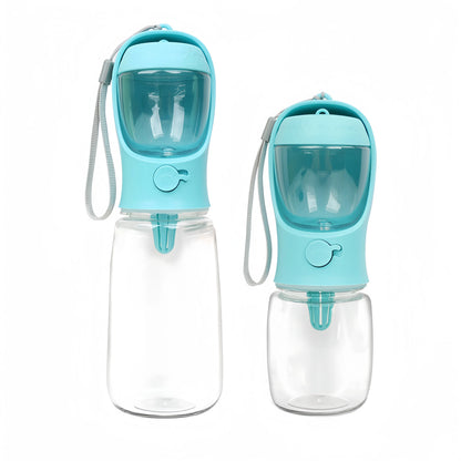 Portable Dog Water Bottle with Food & Water Storage – Travel Feeder Bowl for Pets