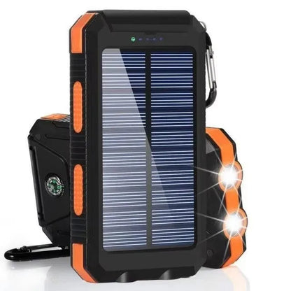 Solar Power Bank 80000mAh – Portable Charger with LED Light for All Smartphones
