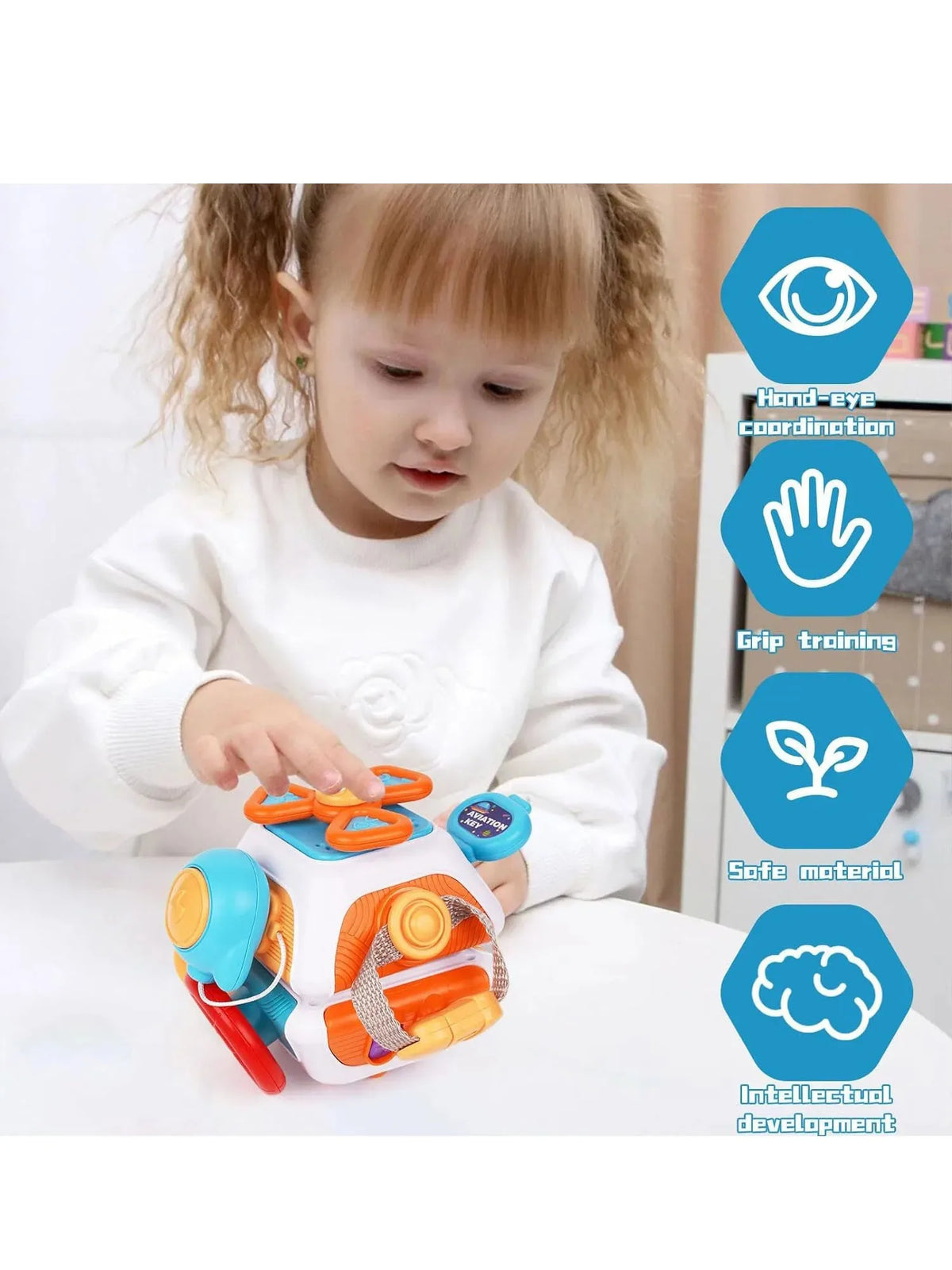 Montessori Sensory Busy Ball – Space-Themed Baby & Toddler Activity Toy