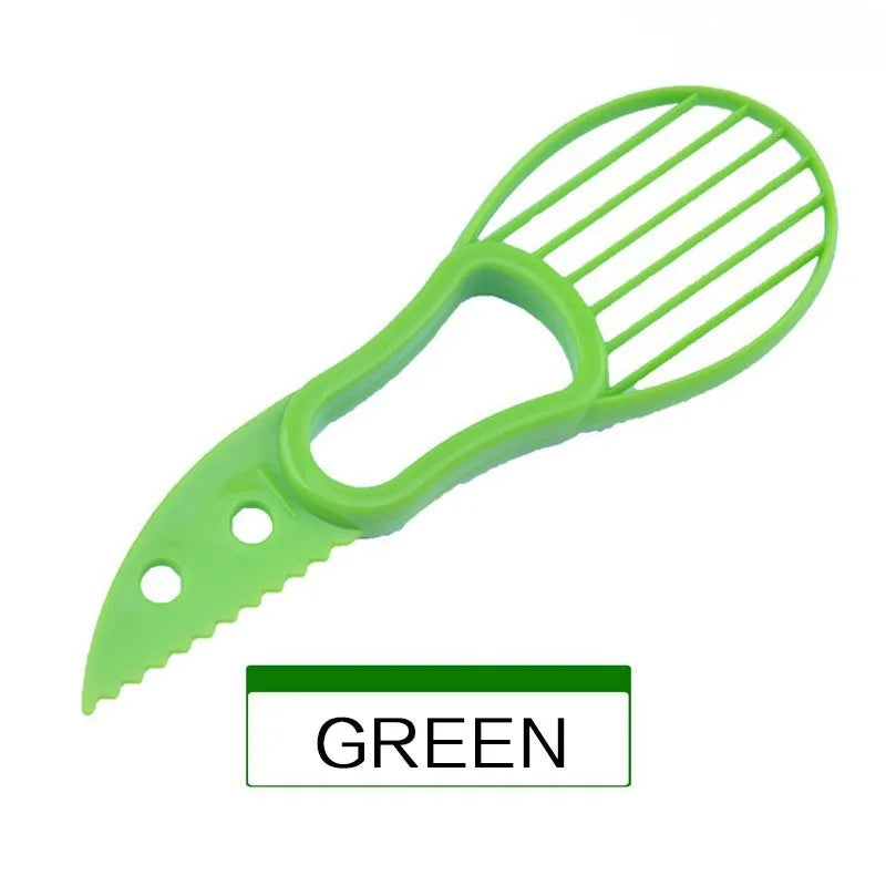 3-in-1 Avocado Slicer, Pitter & Peeler — Food-Grade Plastic Kitchen Tool