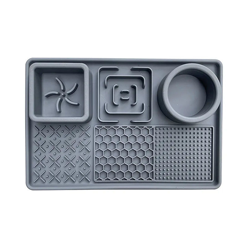 Pet Slow Feeder Bowl with Lick Mat & Suction Cups | Anxiety Relief for Dogs & Cats