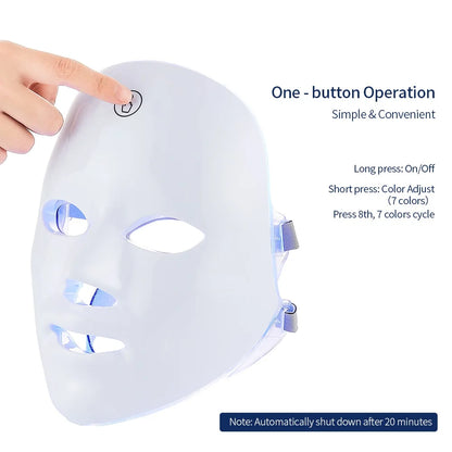 7-Color LED Photon Therapy Face Mask