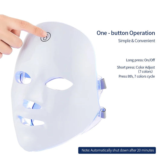 7-Color LED Photon Therapy Face Mask