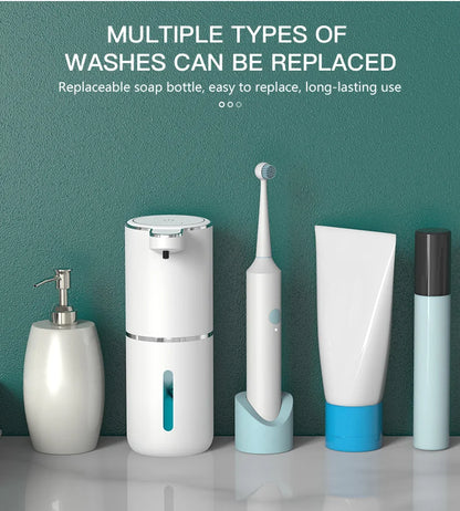 380ML Touchless Automatic Soap Dispenser – Foam & Gel, 4-Speed, IPX5 Waterproof