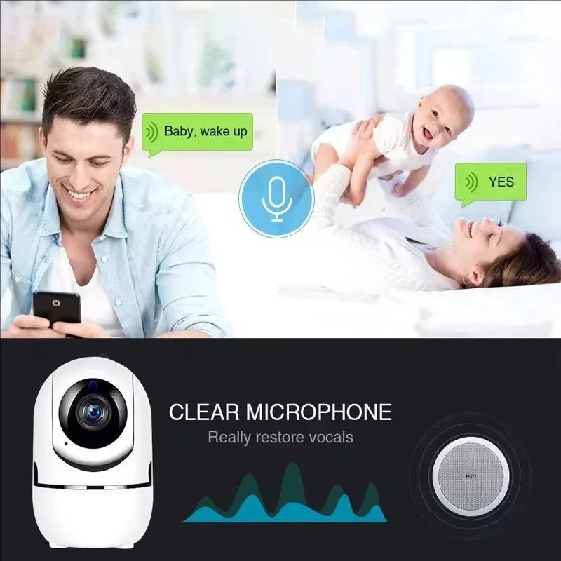 Smart WiFi IP Camera | 1080P Full HD | Auto Tracking | Night Vision | Baby & Home Security