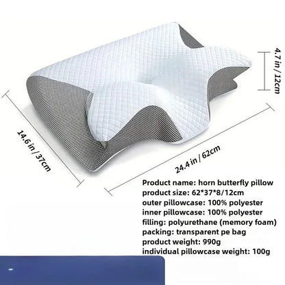 Ergonomic Memory Foam Cervical Neck Pillow