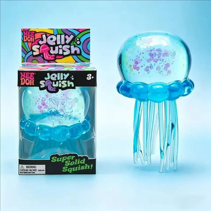 Needoh Fuzz Ball Jellyfish Squishy Blind Box — Stress Relief Sensory Toy