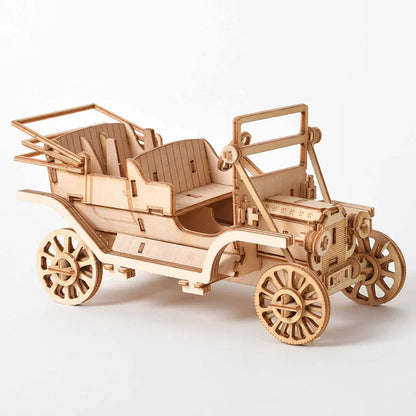 DIY 3D Wooden Puzzle for Assembly Puzzle Laser Cutting Sailing Ship Biplane Steam Locomotive Train Toy DIY Kit for