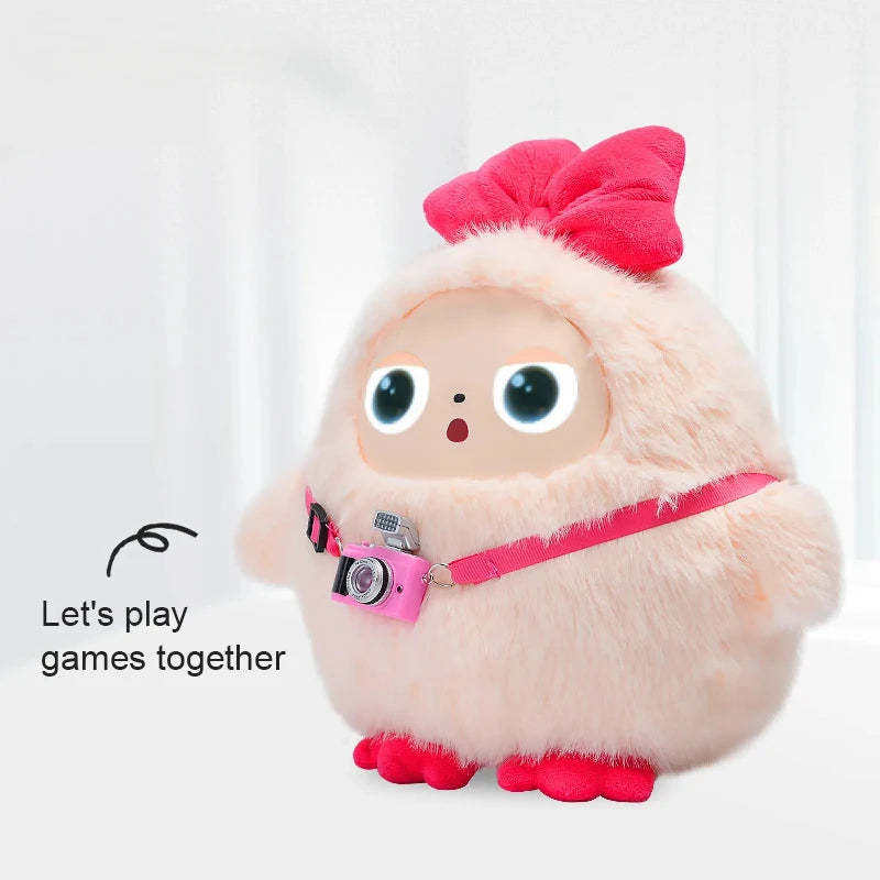 Smart AI Plush Robot, Voice Interactive Electronic Pet Toy with Dynamic LED Eyes, USB Rechargeable, All Ages Kids Toy, gift