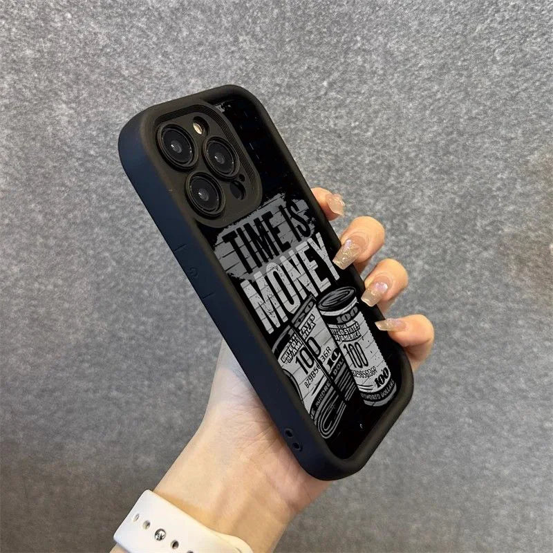 Time is Money Phone Case – Compatible with iPhone 17, 16, 15, 14, 13, 12, 11 Series