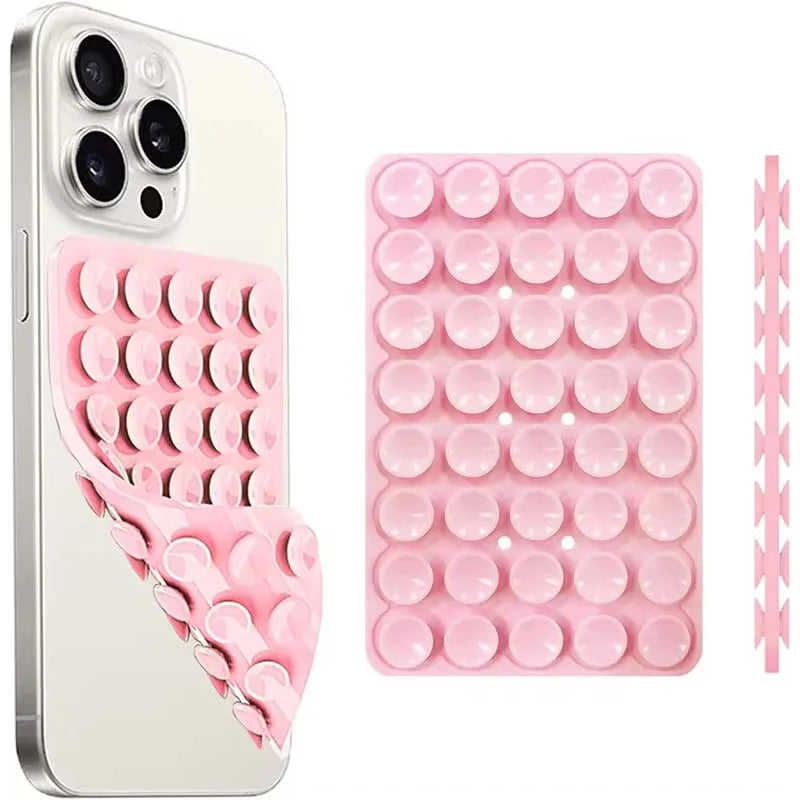 Silicone Suction Cup Phone Mount – Double-Sided Hands-Free Grip | Selfie & Video Holder | iPhone & Android