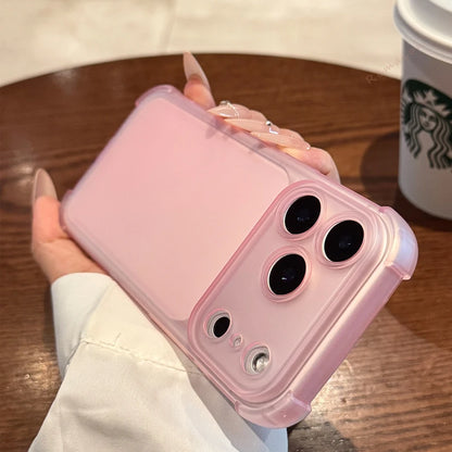 Matte Clear Phone Case with Holder – Magnetic, Shockproof & Anti-Scratch | iPhone 11–17 Pro Max, Air, 16E, XS, XR