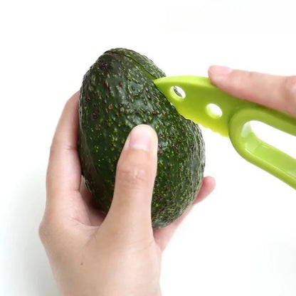 3-in-1 Avocado Slicer, Pitter & Peeler — Food-Grade Plastic Kitchen Tool