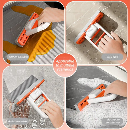 Primeza Mini Mop | Retractable Wet & Dry Cleaning Mop for Kitchen, Bathroom & Car