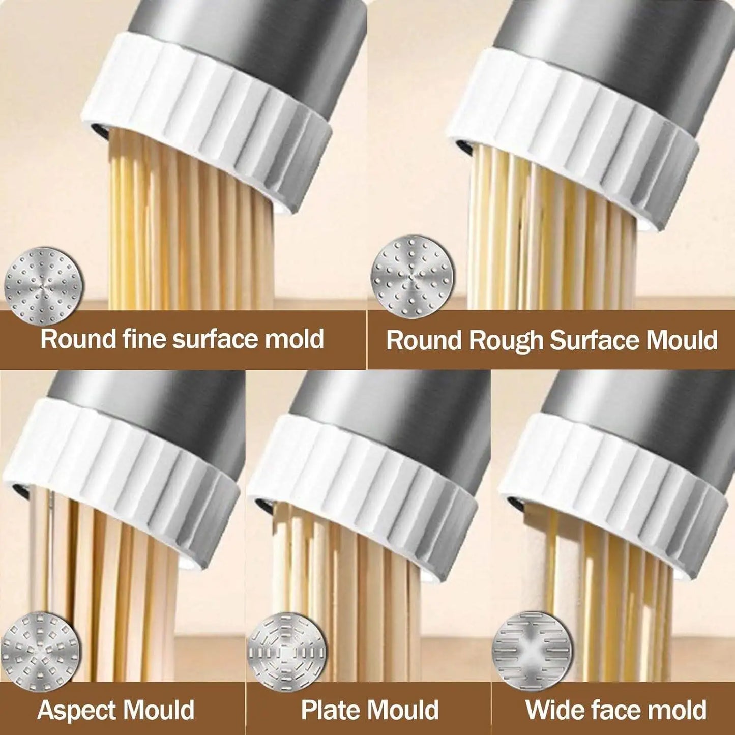 Electric Cordless Noodle Maker – 5 Shapes | Portable Handheld Press