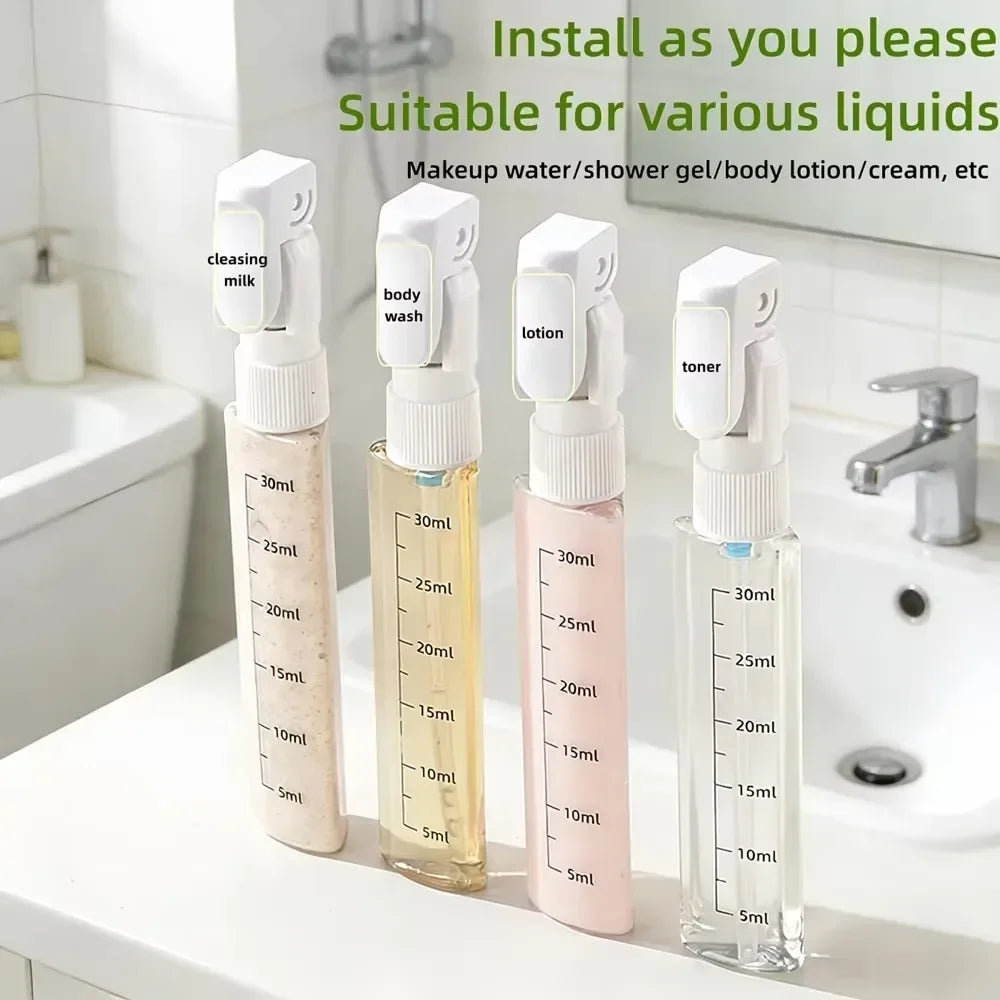 4-in-1 Travel Toiletry Bottles Set | Leak-Proof Refillable Containers