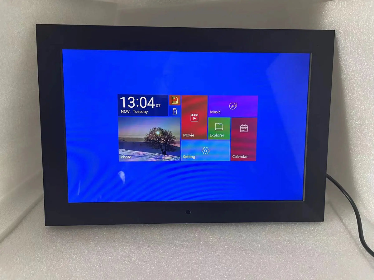 10 Inch Digital Photo Frame | 1280x800 HD IPS | 1080P Video | Music | Calendar | Remote Control
