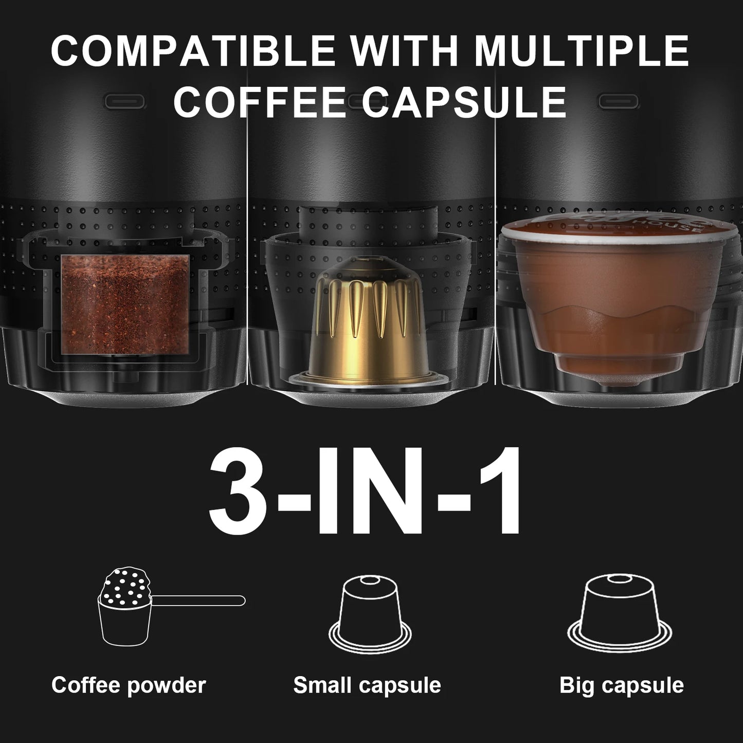 Portable Espresso Coffee Machine – Car, Home & Camping