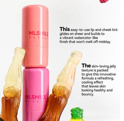 Water Jelly Tint Stick, Milk Cooling Water Jelly Tint Lip Gloss, Milk Jelly Tint Jelly Blush Stick, Sheer Lip & Cheek Stain