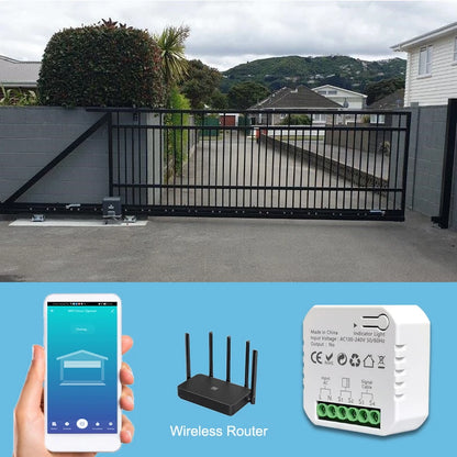 Smart WiFi Garage Door & Sliding Gate Controller | App Remote | Tuya Compatible