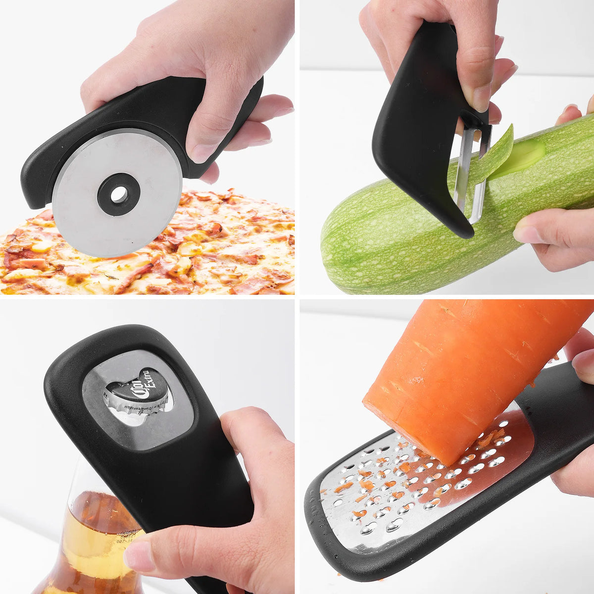 Stackable Kitchen Gadgets Set – 6-in-1 Stainless Steel Tool Kit