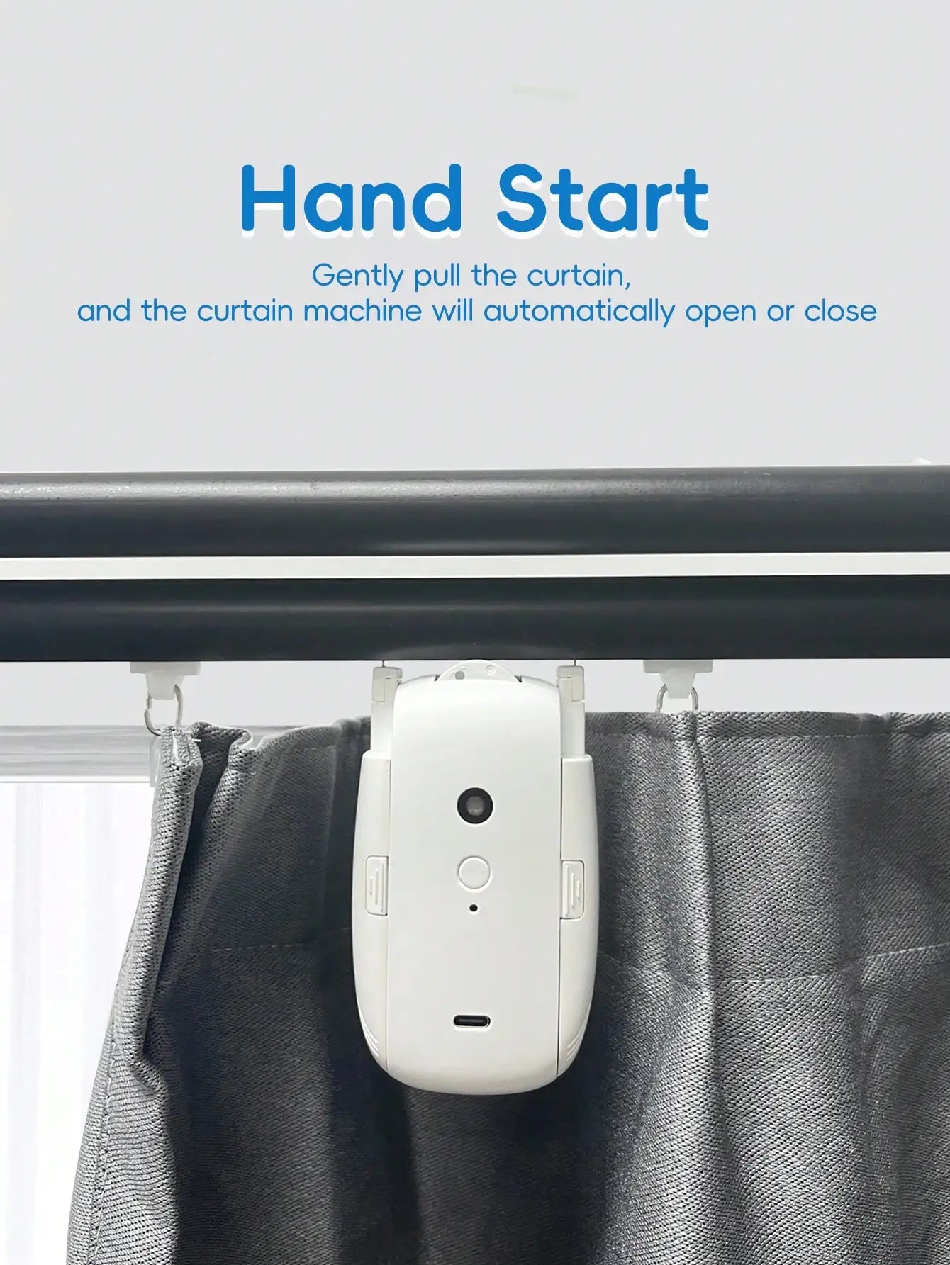 Smart Automatic Curtain Opener – Remote & App Controlled Motor
