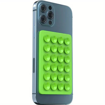 Silicone Suction Phone Holder Mat – Anti-Slip Wall Mount & Desk Stand | No-Drill Phone Grip