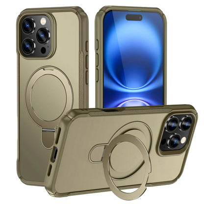 MagSafe Magnetic Fold Stand Phone Case – Shockproof Bumper Cover | iPhone 11 to 17 Pro Max